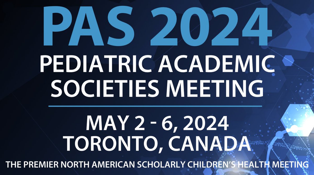 Pediatricians from all over will converge in Toronto this weekend for the @PASMeeting! You can check out the schedule of our faculty and trainee presentations here and log your daily steps at the conference during the #PAS2024 #walkwithPAS Challenge - bit.ly/3WljrHm