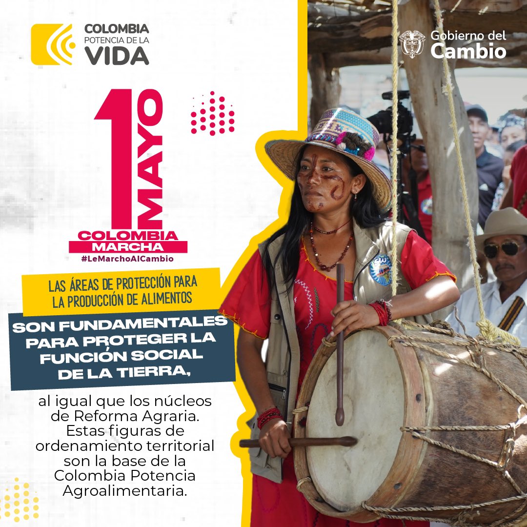 Colombia está retrocediendo en la producción de alimentos ❌¡No es verdad! ✅ ¿Qué es cierto? Que priorizamos los núcleos de #ReformaAgraria 🌾 con el objetivo de identificar terrenos aptos, fortalecer la producción alimentaria en todo el país y democratizar la tierra. También…