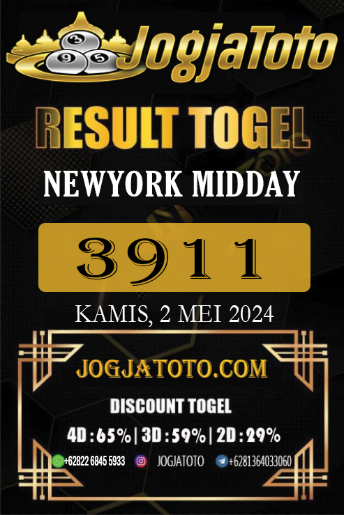 RESULT TOGEL 2 MEI 2024 JOGJATOTO.

⭐️NEWYORK MIDDAY⭐️
⭐️3911⭐️

DI COBA HOKI NYA BERSAMA JOGJATOTO Link :https:/linkr.bio/jogjatotologin

#JOGJATOTO #resulttogel #togelonline #hasilresultjogjatoto #togelonline #RESULTTOGEL #angkatogel #NEWYORKMIDDAY