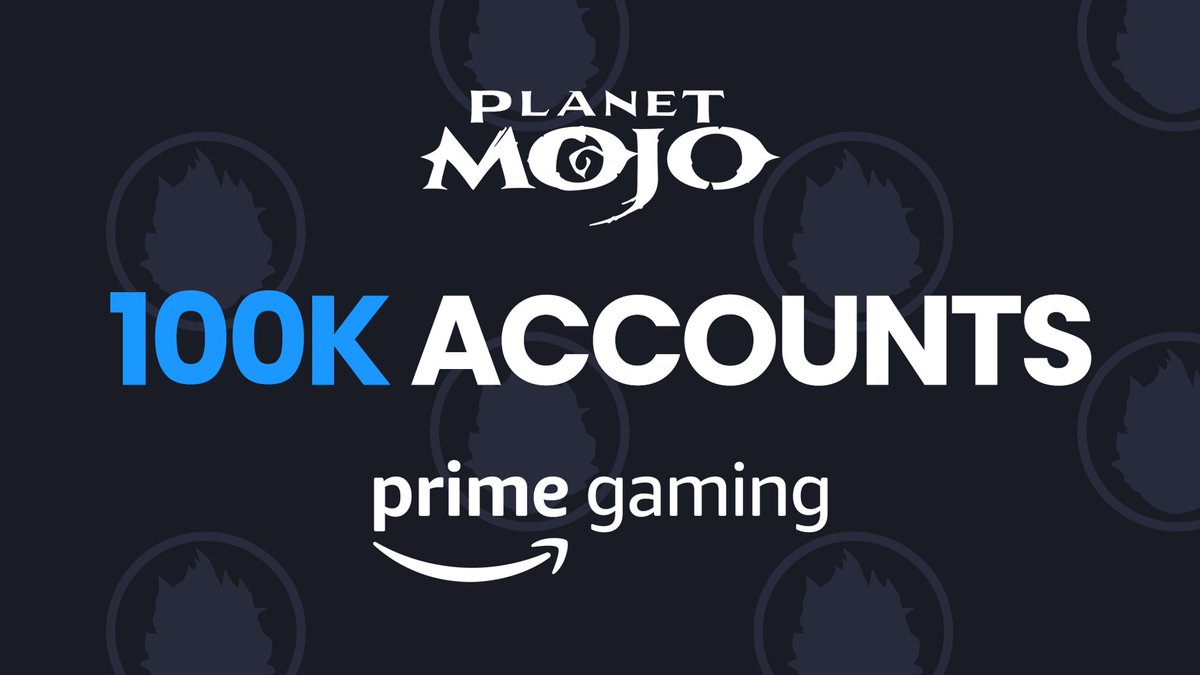 71% of Amazon Prime members are gamers and Prime Gaming has grown exponentially in the last few months 🎮 Planet Mojo onboarded over 100K accounts from the Prime Gaming ecosystem 🌱 It's just the beginning 🔔