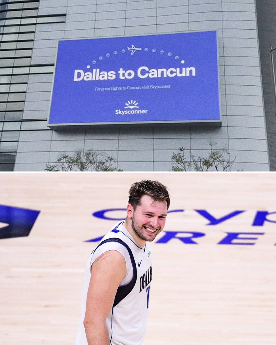 The ad that Mavs players will see on the Clippers’ arena before Game 5 today 😅😂