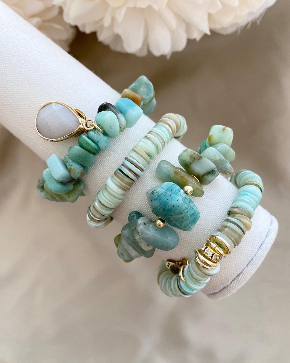 New Arrivals 🙌  We Promise, You Will Love These! #kinsleyarmelle #stainlesssteeljewelry #naturalstonejewelry #bracelets #braceletstack #boho #bohojewelry #bohostyle