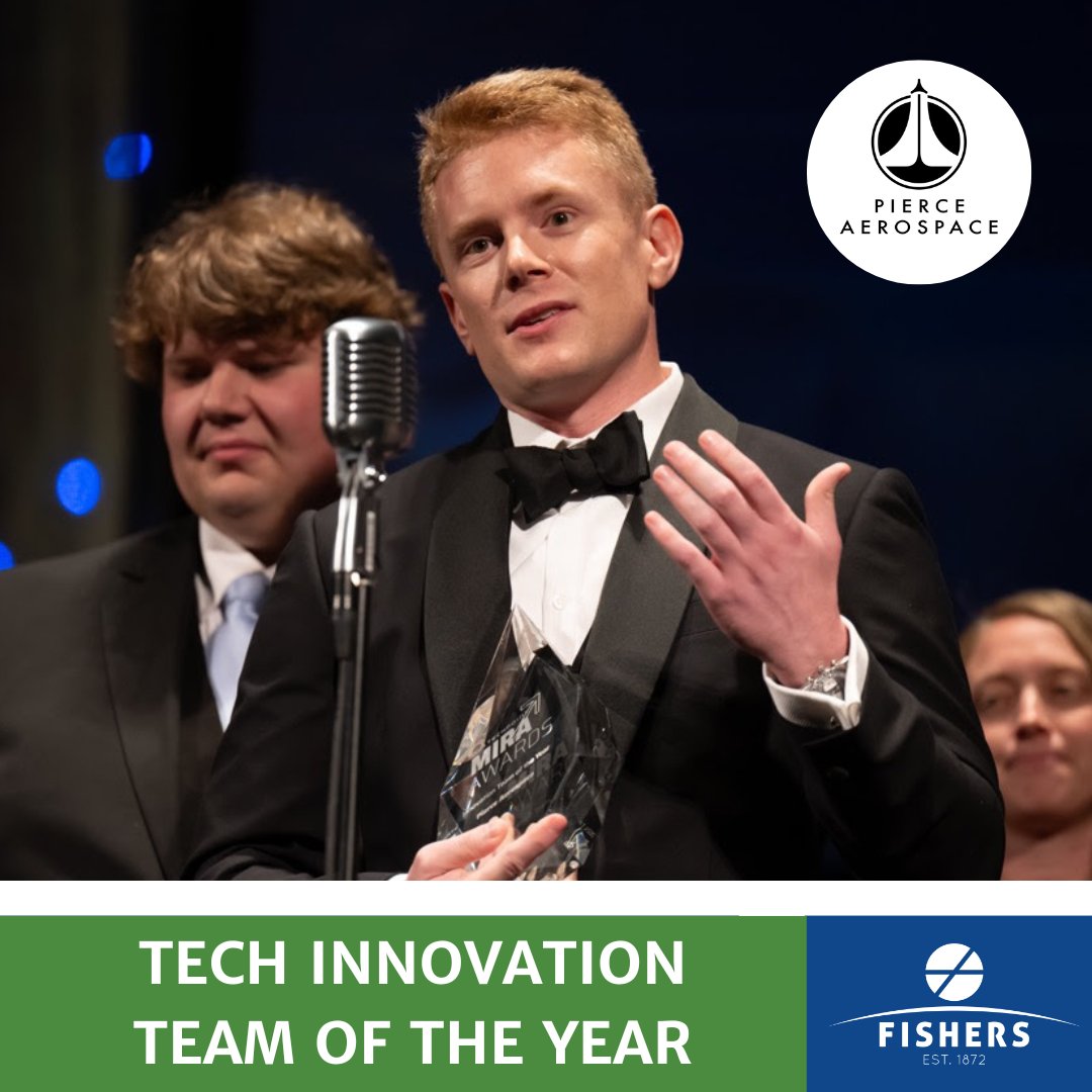 We are excited to announce that @FishersIN -based @pierceaerospace was named the @TechPointInd Mira “Tech Innovation Team of the Year” at the 25th annual Mira Awards gala on Friday!➡️ Learn more about the winners here: techpoint.org/2024-mira-winn…

#ThisisFishers