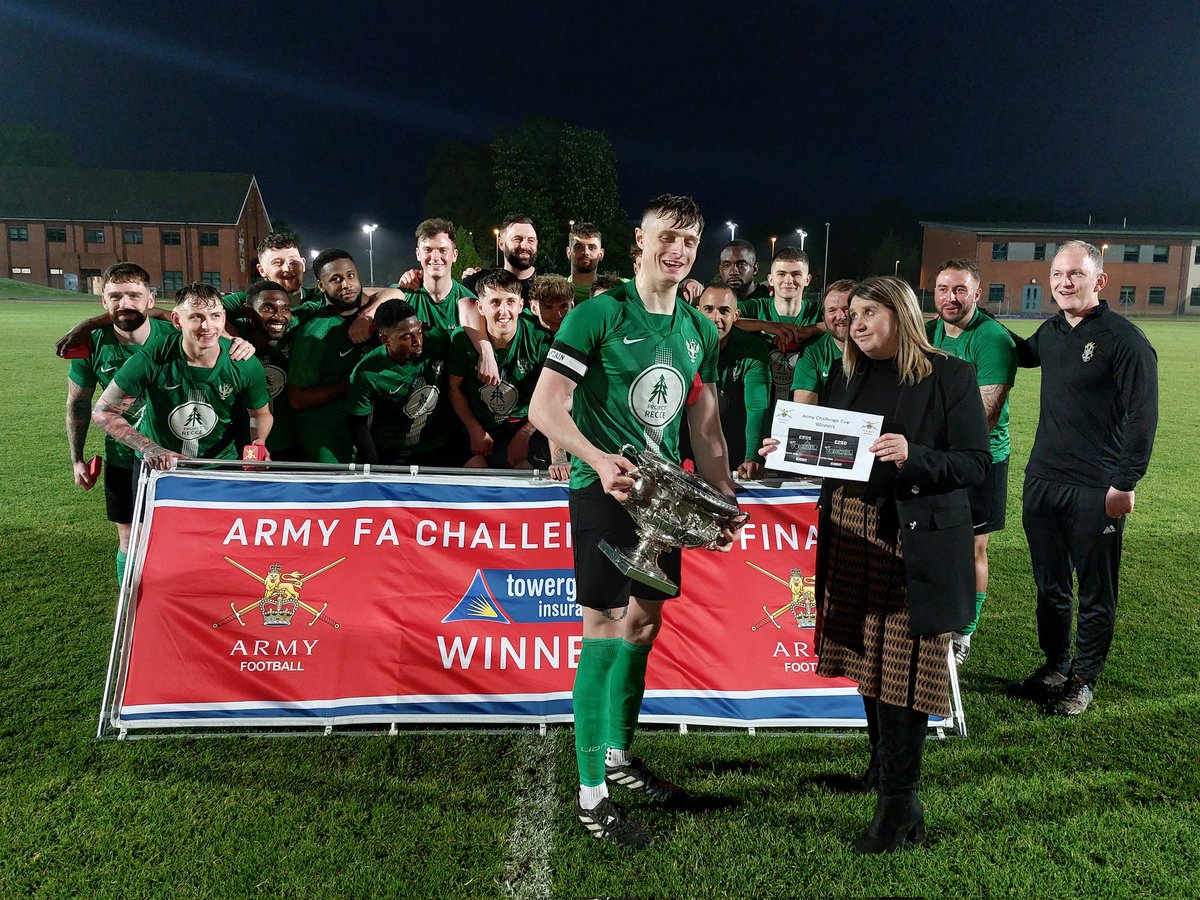 1 MERCIAN are the 123rd winners of the Army Challenge Cup. An impressive second-half display finishing 3 goals to nil.