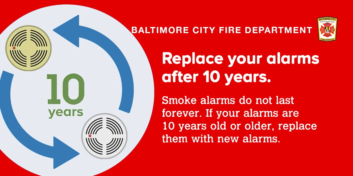 #MayDay! If your smoke alarm was manufactured before May 1, 2014, it needs to be replaced!  Check the back of your alarm for the manufacture date.

#BaltimoreCityFireDepartment
#SmokeAlarmsSaveLives
#PrideProtectingPeople