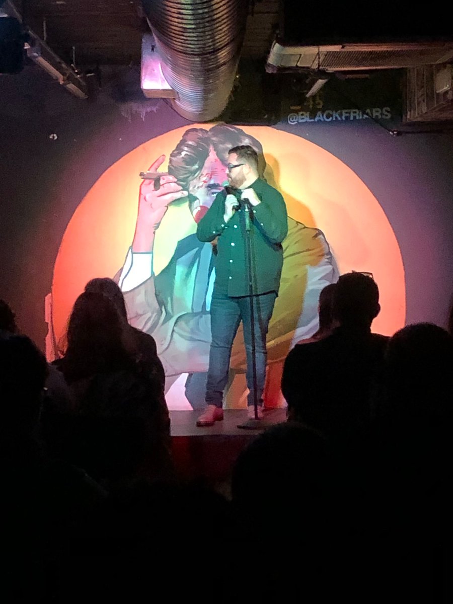 just nipped down to @DarrenConnell87’s stand-up for a bit of your warm up there at blackfriars and it was class! every wednesday for four quid, and the line-up was top to bottom class. he’s the most naturally funny comedian in the UK, definitely check it out x