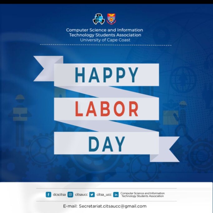 Sweetest fruits are the fruits of labour because they don't come easy and they are closet to our heart. Wishing a very Happy Labour's Day to the most amazing department with the potential to achieve the impossible. ©️ _*CITSA*_ : *Promoting Development through Technology*