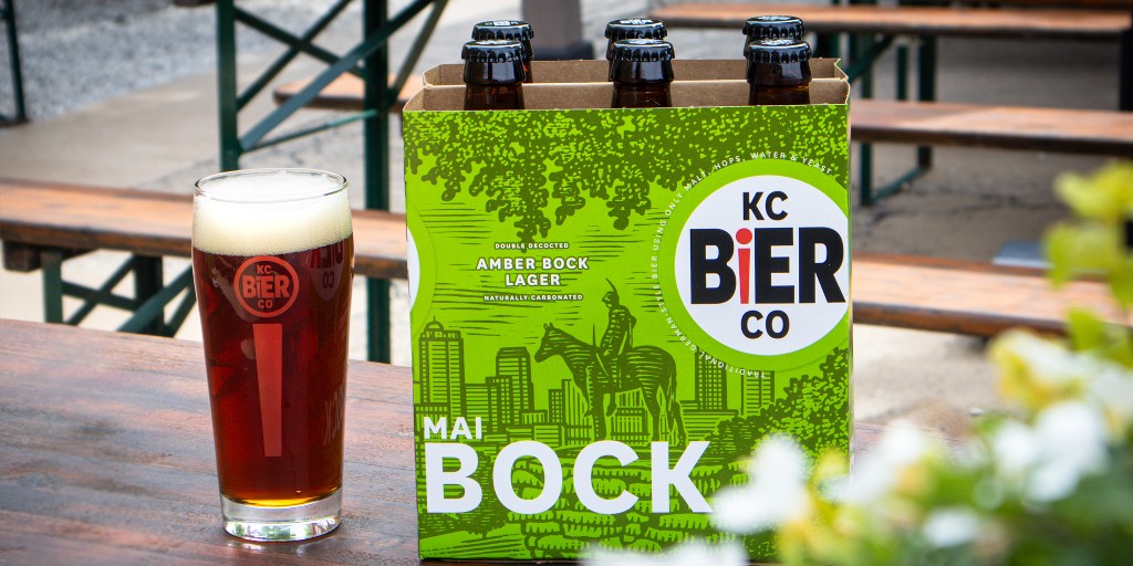 April showers bring...Maibock! 🌼 Available ONLY at the Bierhalle in 6-packs and on draught starting Saturday, May 4th!