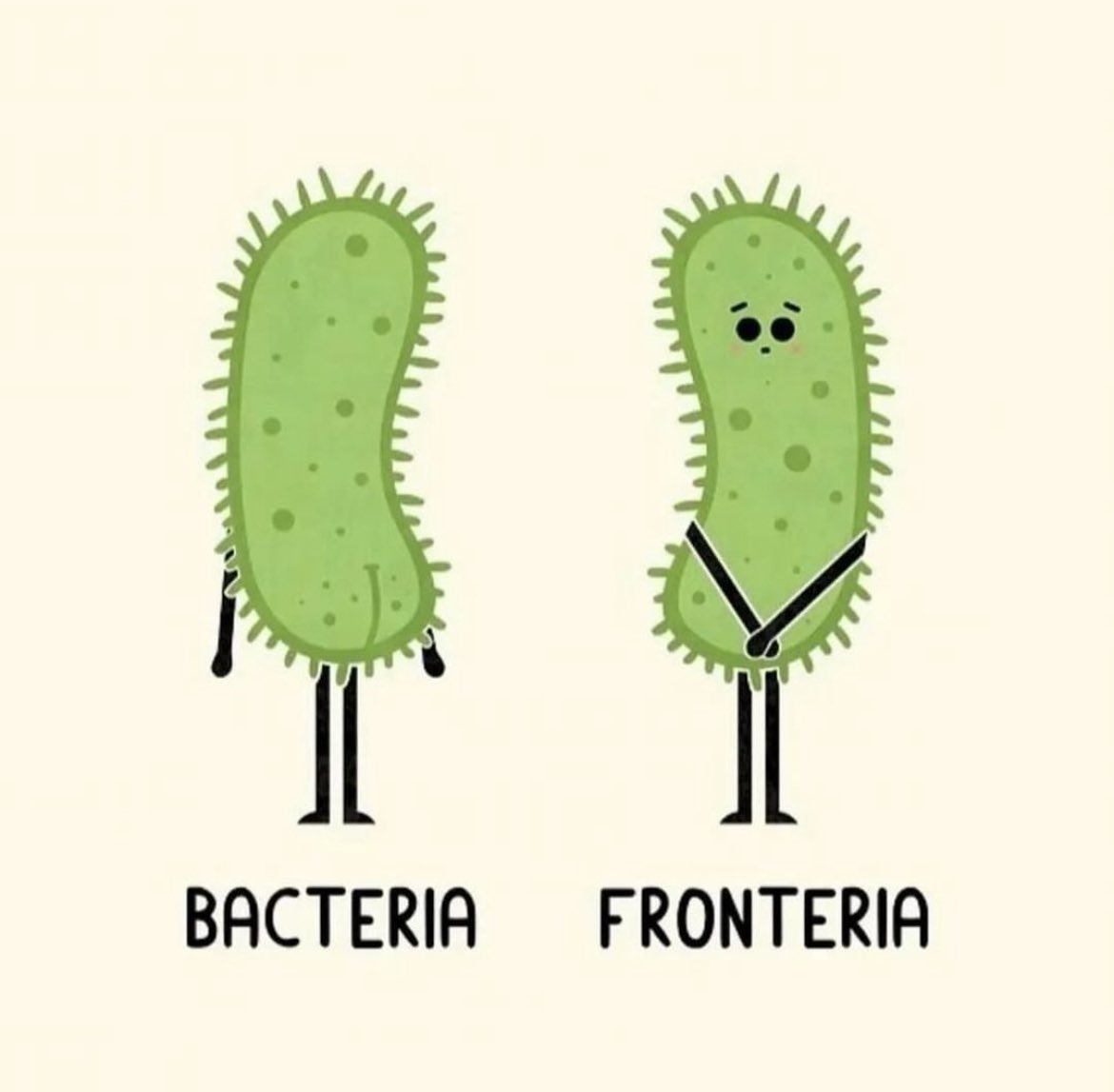 Don't forget - Every bacteria has a fronteria. 😁