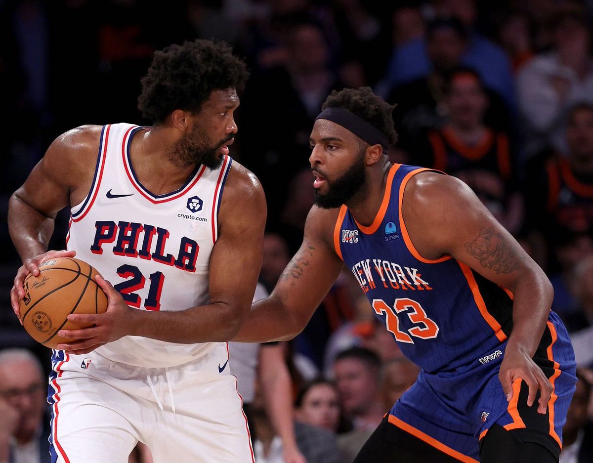 Mitchell Robinson QUESTIONABLE Game 6 (sprained left ankle) Joel Embiid also again QUESTIONABLE (left knee injury recovery) No other Knicks or Sixers on injury report (except Bojan Bogdanovic & Julius Randle (surgeries out for season) and Robert Covington (been out knee))