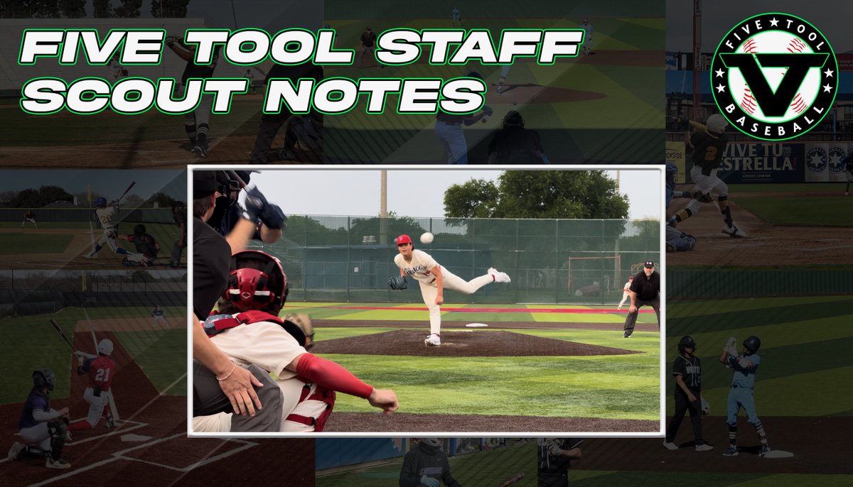 📝Five Tool Staff Scout Notes✅

Alongside our full video coverage, select games with staff scout notes from <a href="/FiveToolAZ/">Five Tool Arizona</a> and <a href="/FiveToolTexas/">✭Five Tool Texas✭</a> this past week.

April 22-27: READ » fivetool.org/news/five-tool…