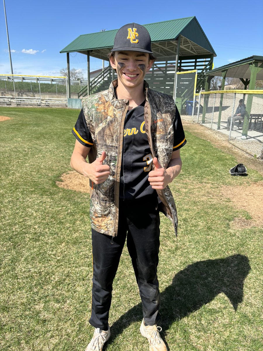 Beautiful day for baseball and a WIN! Trey Husar with the no-hitter and 15 Ks!! Hoiland has two extra base hits and 2 RBIs! Thanks to <a href="/EaglesEnderlin/">Enderlin Eagles Baseball</a> for the electric atmosphere!

#WEHUNT