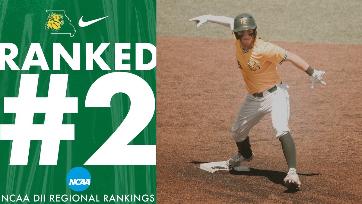 Missouri Southern comes in at 2️⃣ in the latest NCAA Division II Central Region rankings 🦁 Check out the full rankings here ➡️ loom.ly/te_68v4