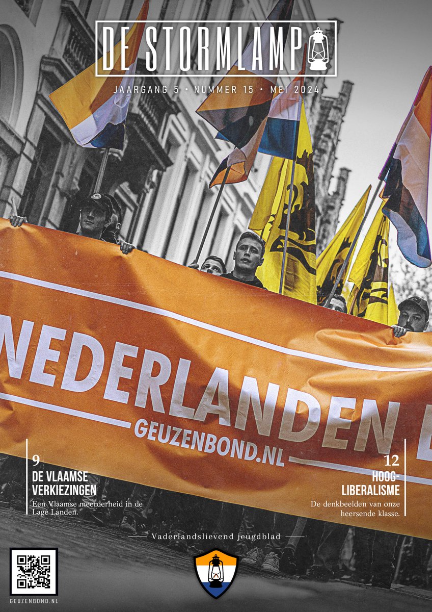 Het is mei, wat betekent dat er weer een nieuw nummer van De Stormlamp te lezen is! Dit keer bevat ons nationalistisch jongerenblad o.m. artikelen over de Vlaamse verkiezingen, het hoog-liberalisme van John Rawls en de verfransing van Zuid-Vlaanderen. 

DeStormlamp.nl