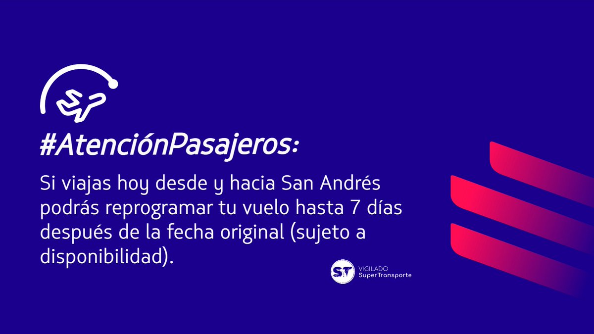 LATAM_CO's tweet photo. #AtenciónPasajeros: debido a las restricciones en el aeropuerto de San Andrés, estamos brindando flexibilidad a los pasajeros con vuelos programados para hoy desde y hacia dicho destino. Conoce más acá https://t.co/Gqu3dgy13b https://t.co/y9iSh2D47K
