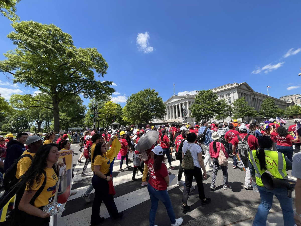 Organizations advocating for #TPS marched today to urge the U.S. to expand the program. This will keep families safe and together and provide stability and certainty to more people. The time to act is now.