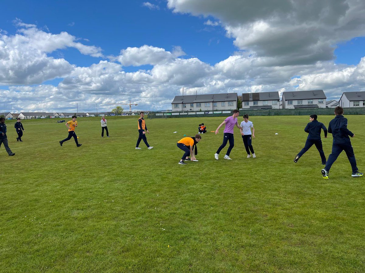 A great day of Ultimate Frisbee today as part of Active schools week. We had participants from First to Fifth year giving it a go.