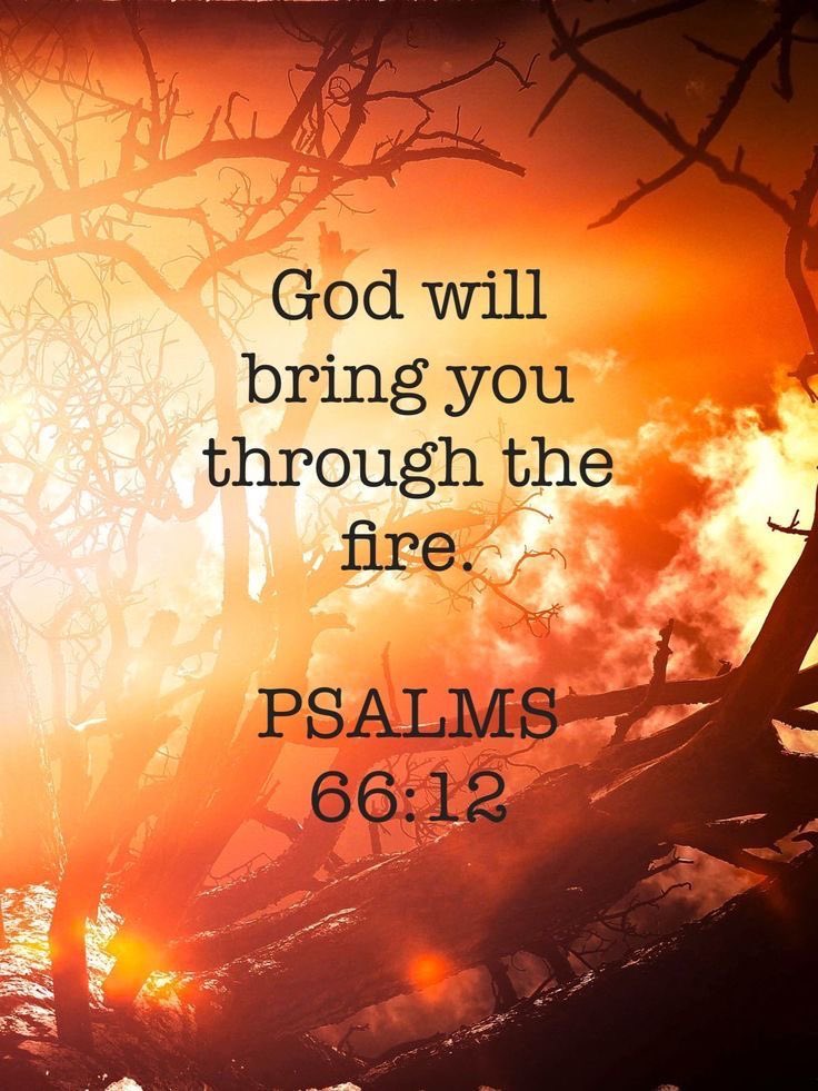 You let people ride over our heads;we went through fire and water,but you brought us to a place of abundance.
Ps.66.12