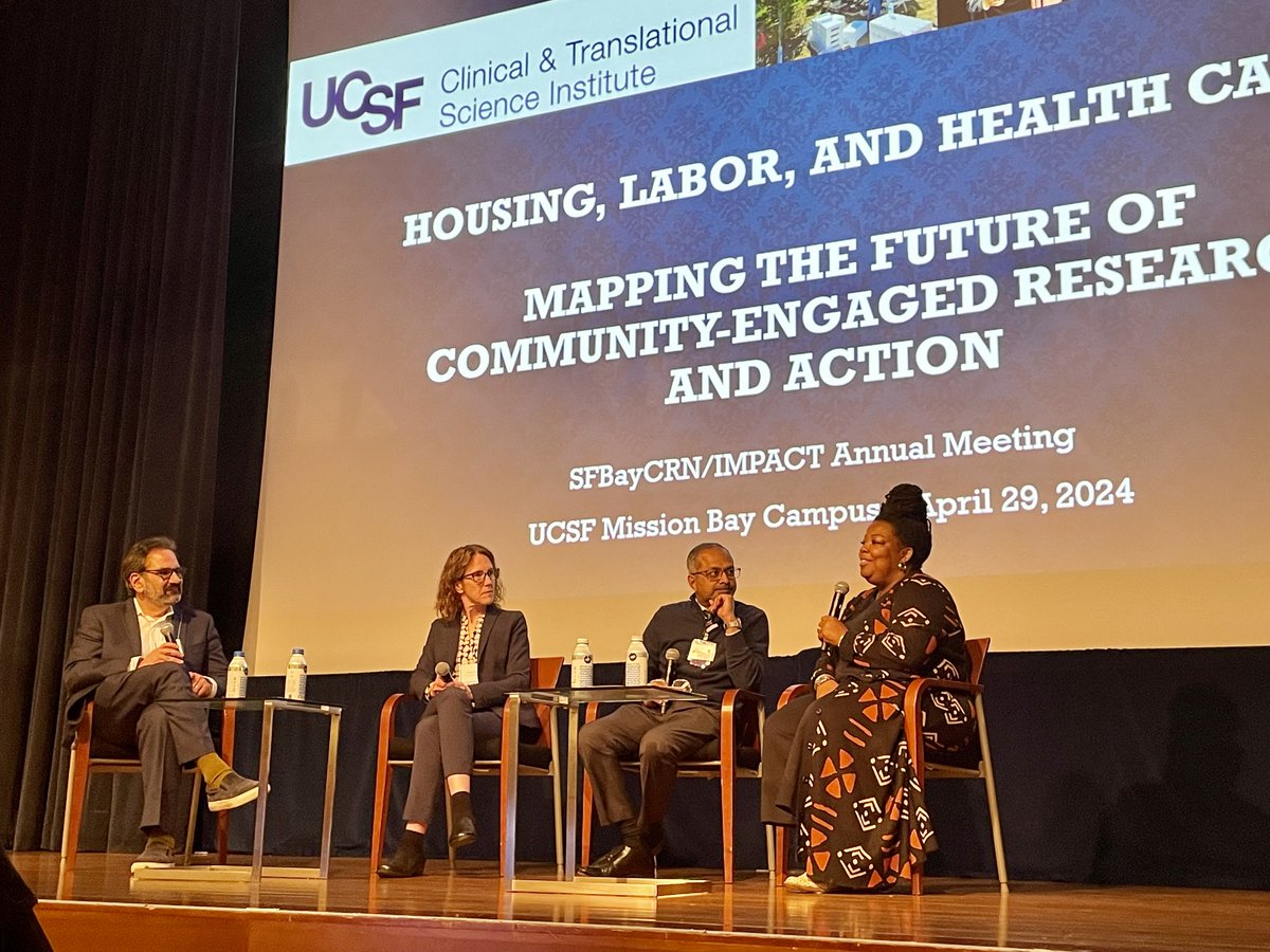 How can @UCSF research answer important health questions for community and state leaders? @CAbcsh Secretary Tomiquia Moss joined @UCSFHealth President and CEO Suresh Gunasekaran, @CTSIatUCSF, and community leaders on campus to discuss community-engaged research and action.