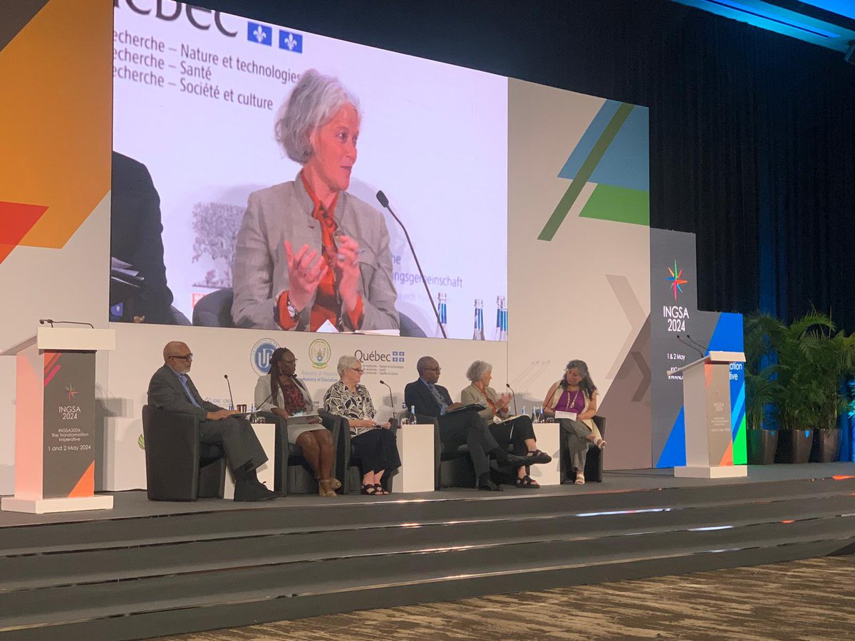 Thrilled to participate on closing plenary at @INGSAsciadvice alongside @soledad_qv, @ambmkamau, Andrea Hinwood <a href="/UNEP/">UN Environment Programme</a>, Prof Forrester &amp; <a href="/EvaUje/">🌸Eva Liliane Ujeneza 🇷🇼</a> on how science advice can drive transformative change. Insightful views from wonderful colleagues. #fcdoresearch #ukinrwanda #fcdocsa