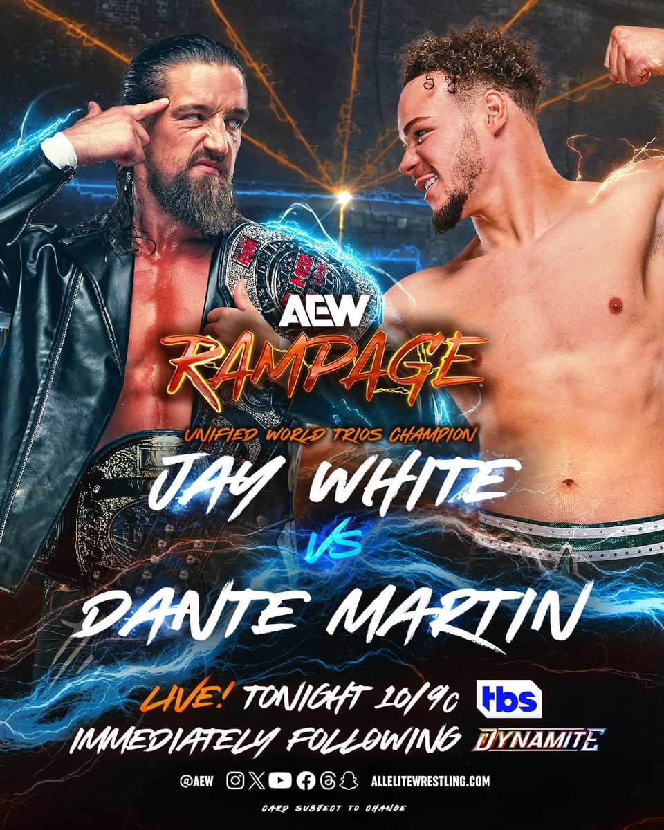 Dante Martin competes at the Canada Life Arena tonight on #AEWRampage against Jay White

5 years ago Dante drove 8 hours to debut in WPW at the Sherbrook Inn

Chase your dreams folks!