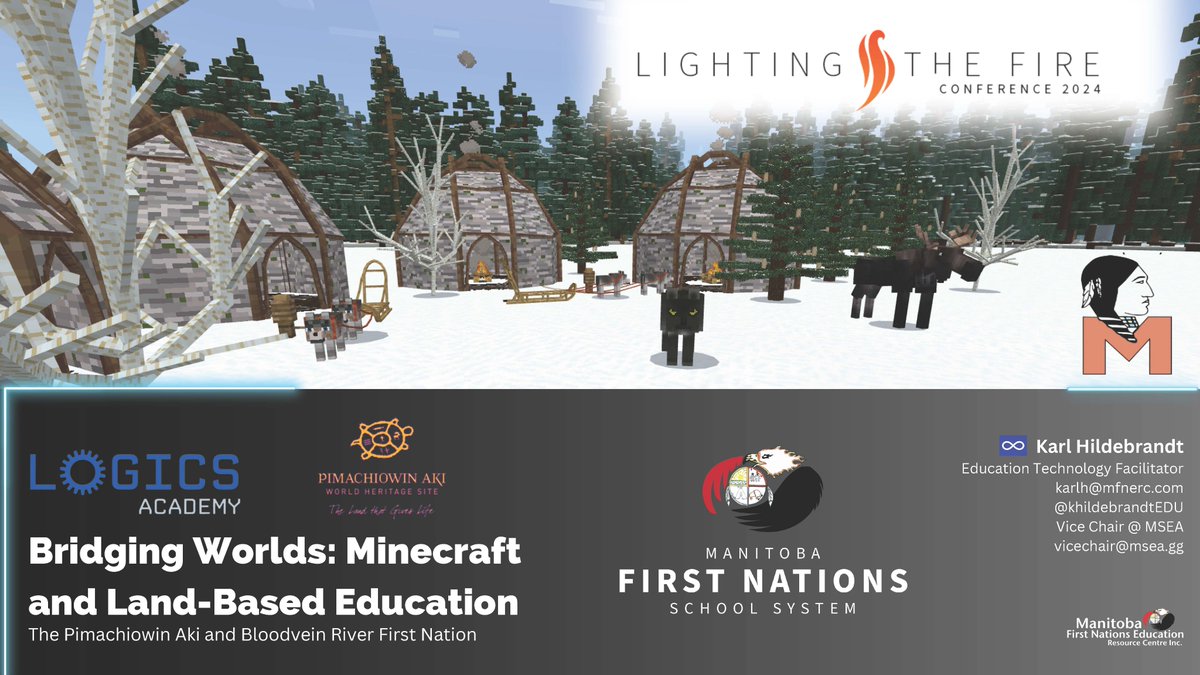 Dive into Pimachiowin Aki, 'The Land that Gives Life,' with Minecraft Education & Logics Academy at the Lighting the Fire Conference May 8th-10th! Explore how this map integrates Indigenous perspectives & land-based learning. Experience hands-on with the beta version.
