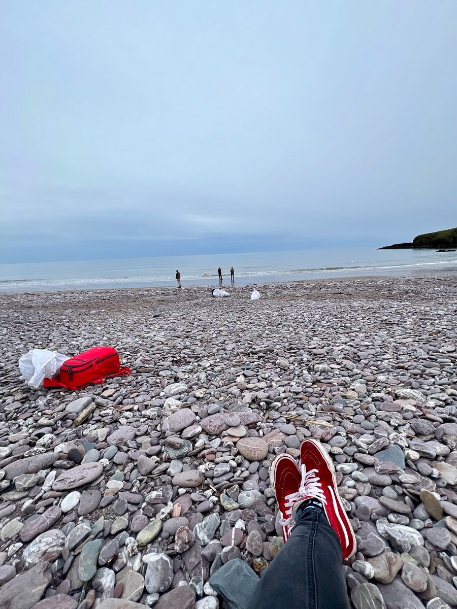 An evening full of rock pools, #beachcleaning, doggy kisses and chatter! 💚🙌 #Torbay #Mansands