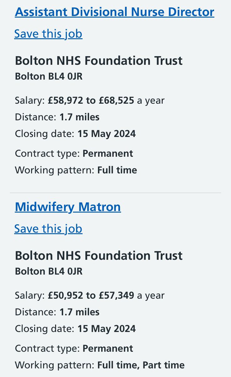 Three great opportunities to join our expanding maternity, neonatal and gynaecology leadership team. We are seeking an ADND, a Complex Care Maternity Matron and a Specialist Casehold Maternity Matron. Interested? Please see NHS Jobs⬇️