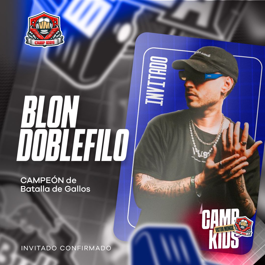 @blonstark nos vista en Camp Kids, ganador de @redbullbatalla, artistazo confirmado Muuuuuy 🔝