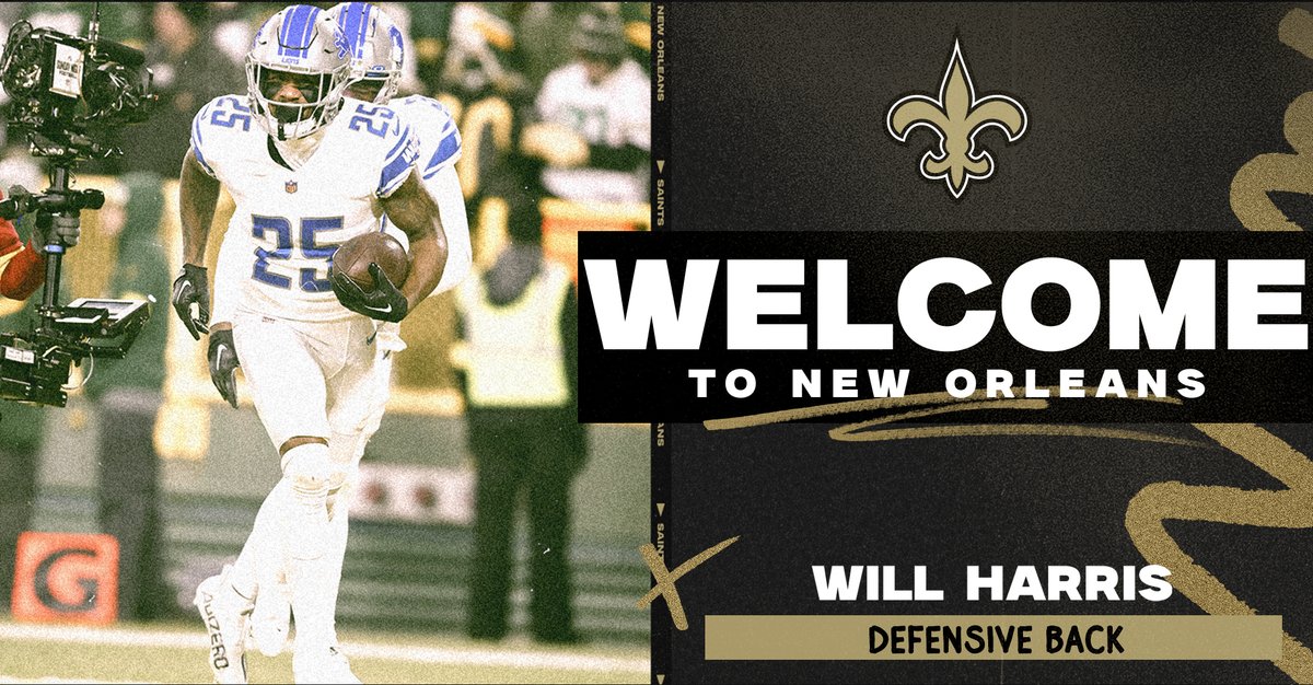 Roster Move: Saints agree to terms with cornerback Will Harris! Story: neworlns.co/Harris050124 #Saints | @Shift4