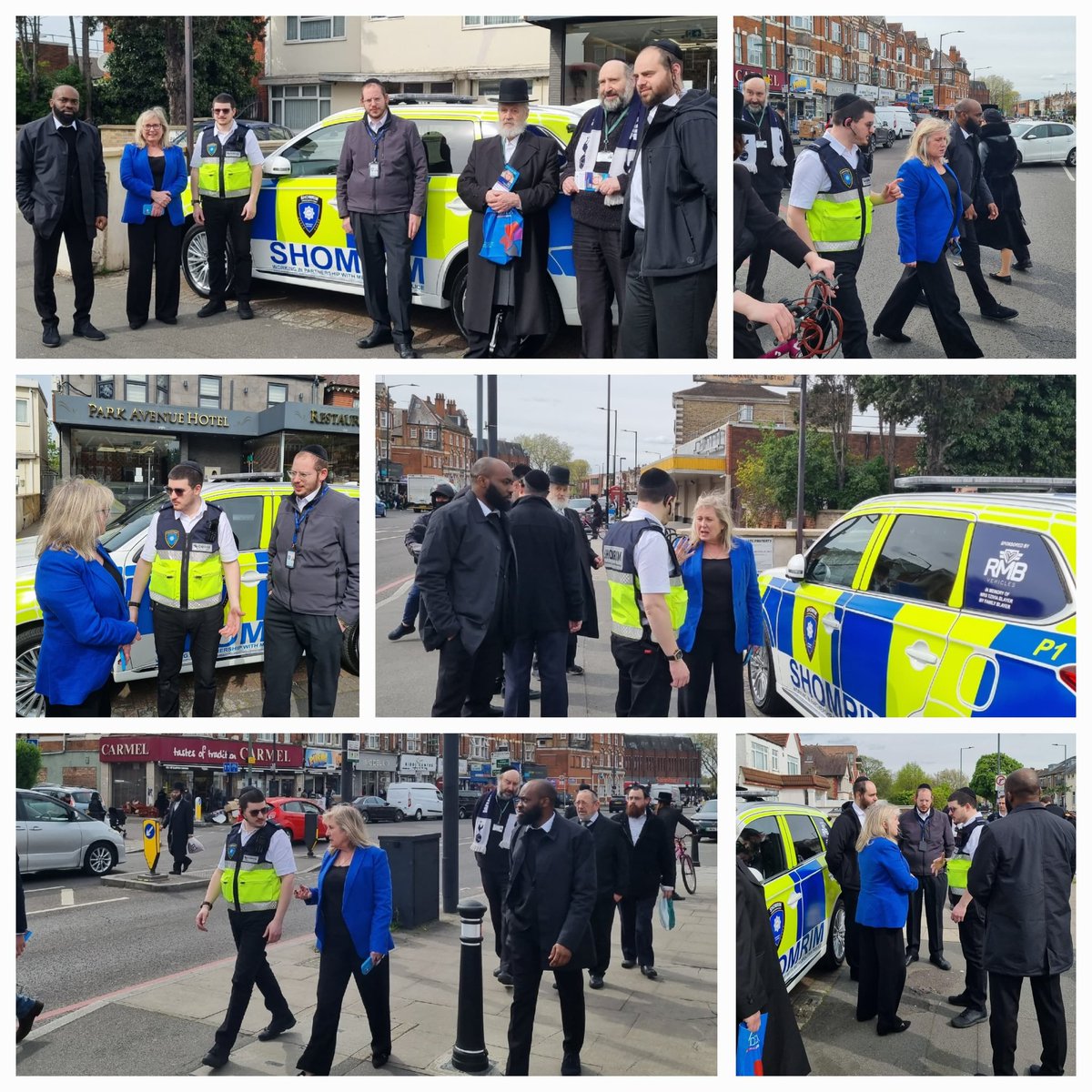 🎉 Shomrim were honoured by a visit from the Conservative Mayoral candidate Susan Hall AM. 🚶Our @Shomrim volunteers proudly gave @CouncillorSuzie a tour of the community in #StamfordHill, including visiting @Asado_Bistro & #Kosher shops. 🤝 She had an opportunity to meet many
