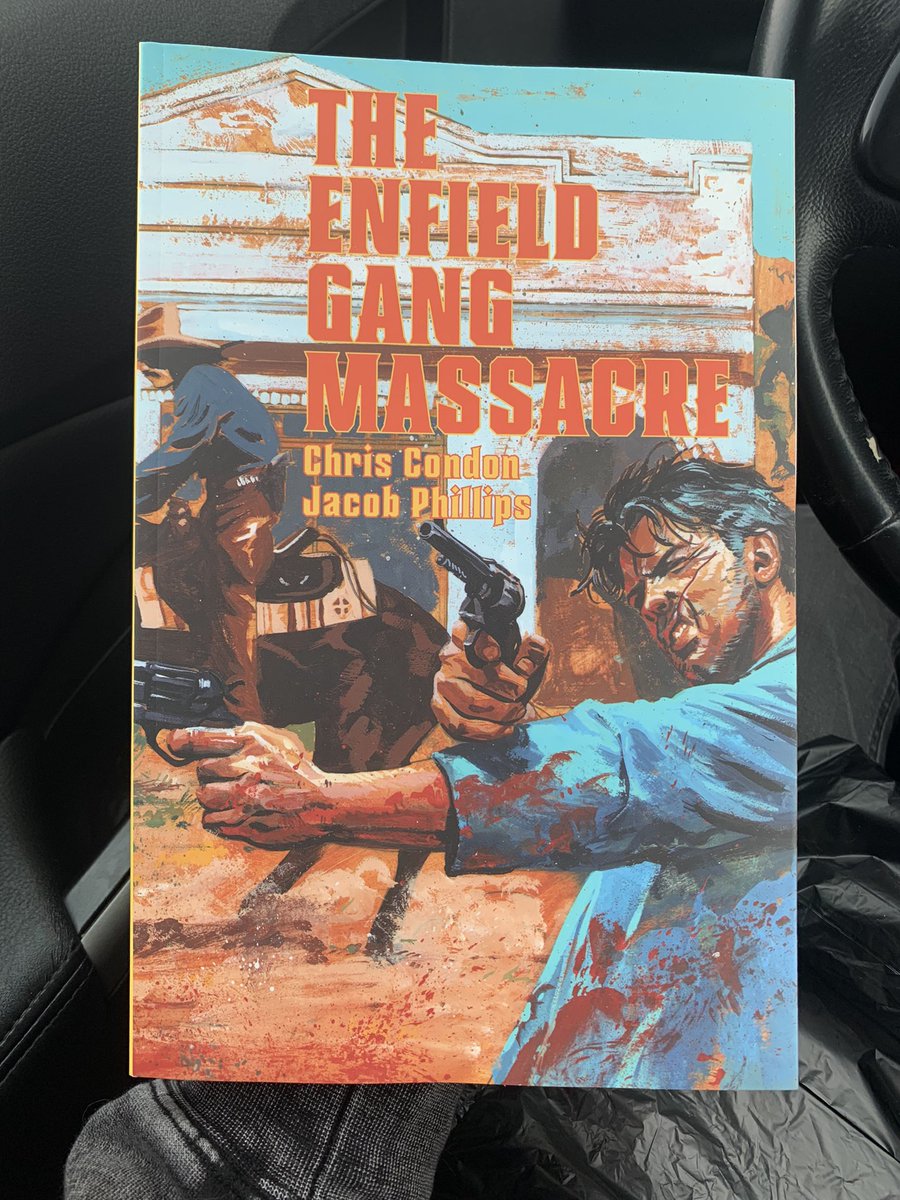Picked up The Enfield Gang Massacre trade at my LCS today. Looking forward to reading this again @ChristophCondon @ThatJPhillips