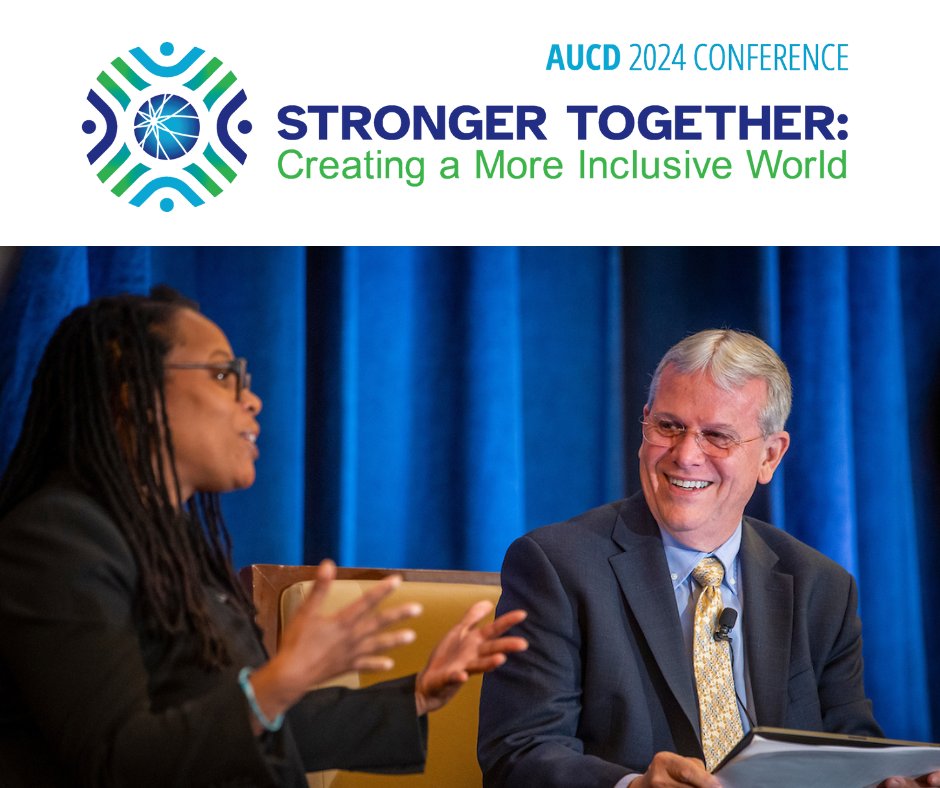 We’ve been waiting to share this with you! The AUCD 2024 Conference theme is “Stronger Together: Creating a More Inclusive World.” Check out the theme description ➡️ aucd.org/event/aucd-202… #AUCD2024