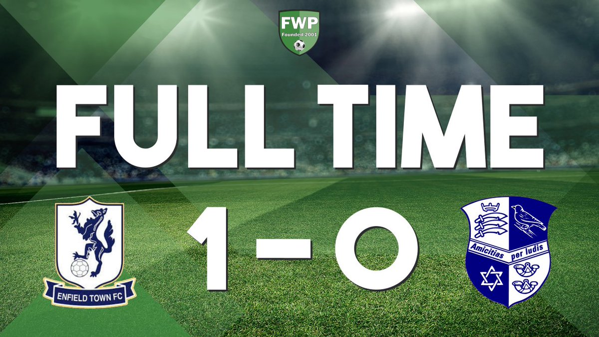 FULL-TIME: Enfield Town 1-0 Wingate & Finchley #IsthmianLeague fwp.co/H9QEr4