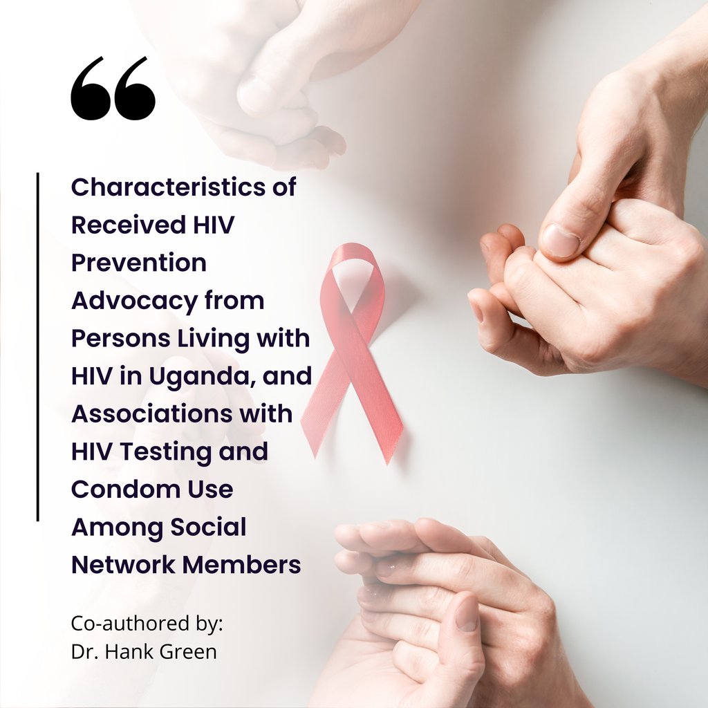 Dr. Hank Green, associate professor in the Department of Applied Health Science, recently co-authored this publication. Check it out! Read the full article at pubmed.ncbi.nlm.nih.gov/38642213/ #HIVPrevention #Advocacy #SocialNetwork