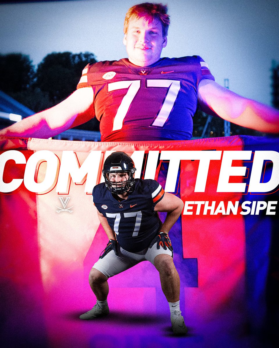 Committed. @UVAFootball Thrilled to announce my commitment to the University of Virginia.