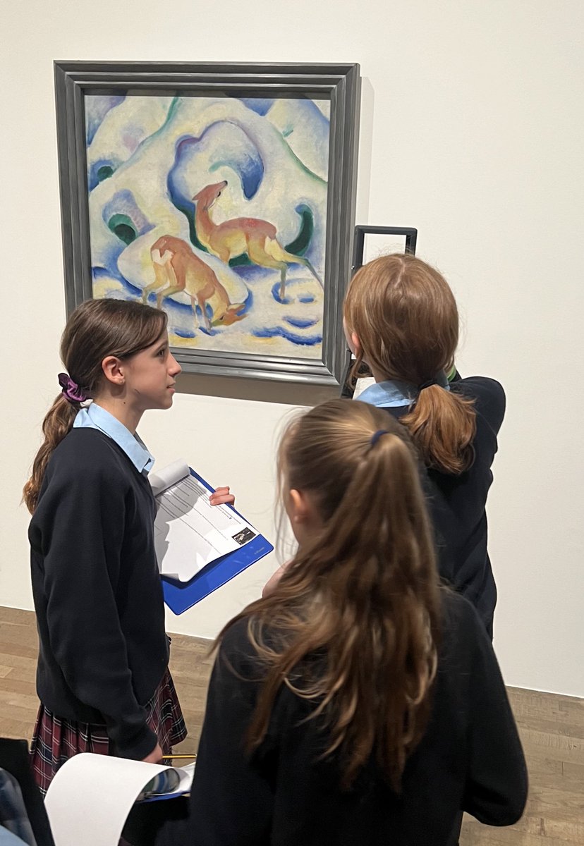 Year 6 had an inspiring trip to @Tate to see the brilliant #expressionists exhibition which they are studying at the moment. Very lucky to have his incredible art gallery on our doorstep. #kandinsky #blueriders #art #educationaltrips #london #gallery #LearningJourney #munter