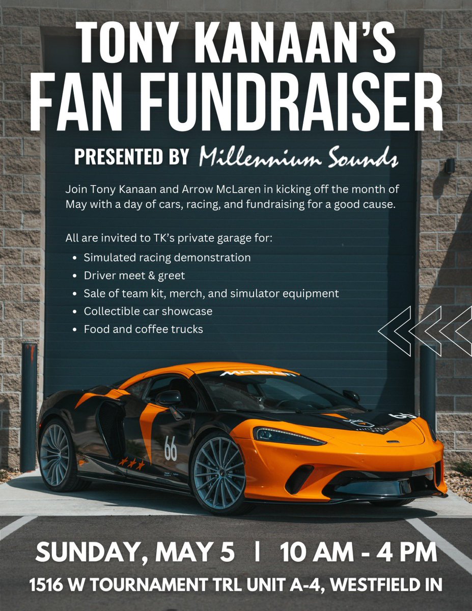 🇺🇸 We’re fundraising for a good cause! Join us at my private garage this Sunday, May 5th from 10 AM to 4 PM. 📍 1516 W. Tournament Trl, Unit A-4, Westfield, IN. See you there! 😉