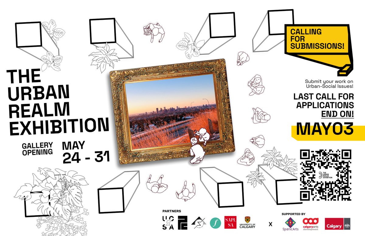 UCalgary Geography (@ucalgarygeog) on Twitter photo UrbanCSA is calling for submissions for our upcoming event, The Urban Realm Exhibition!
Submit your work by May 3rd using the provided form:
docs.google.com/forms/d/e/1FAIā¦
If you have any questions please email us at urbanrealmexhibition@gmail.com UrbanCSA is calling for submissions for our upcoming event, The Urban Realm Exhibition!
Submit your work by May 3rd using the provided form:
docs.google.com/forms/d/e/1FAIā¦
If you have any questions please email us at urbanrealmexhibition@gmail.com