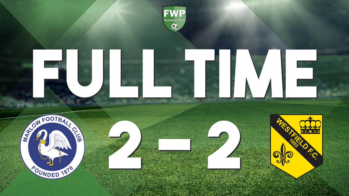 FULL-TIME: Marlow 2-2 Westfield #IsthmianLeague