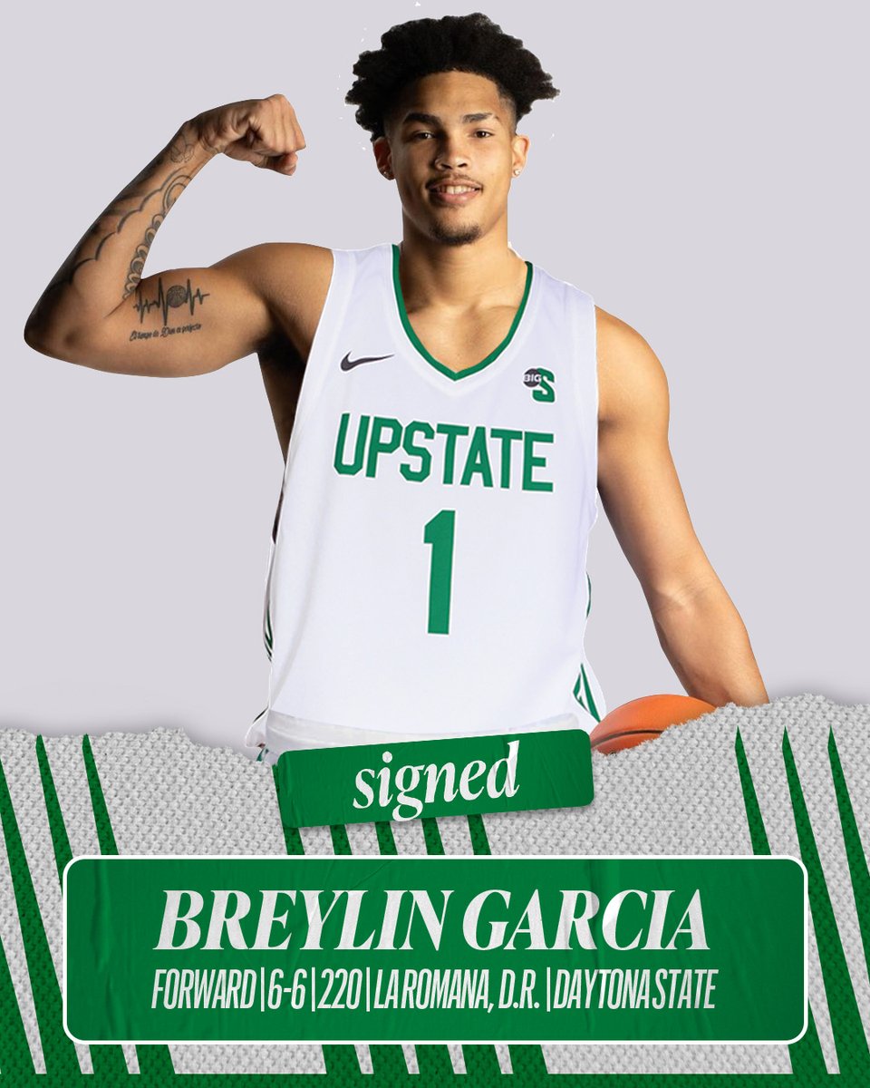 ⚔️ 𝑾𝒆𝒍𝒄𝒐𝒎𝒆 𝒕𝒐 𝑺𝒑𝒂𝒓𝒕𝒂𝒏 𝑨𝒓𝒎𝒚 ⚔️ Hailing from La Romana, Dominican Republic, we are excited to welcome Breylin Garcia to USC Upstate! He joins the Spartans from Daytona State. 🔗 | brnw.ch/21wJmBW #SpartanArmy ⚔️