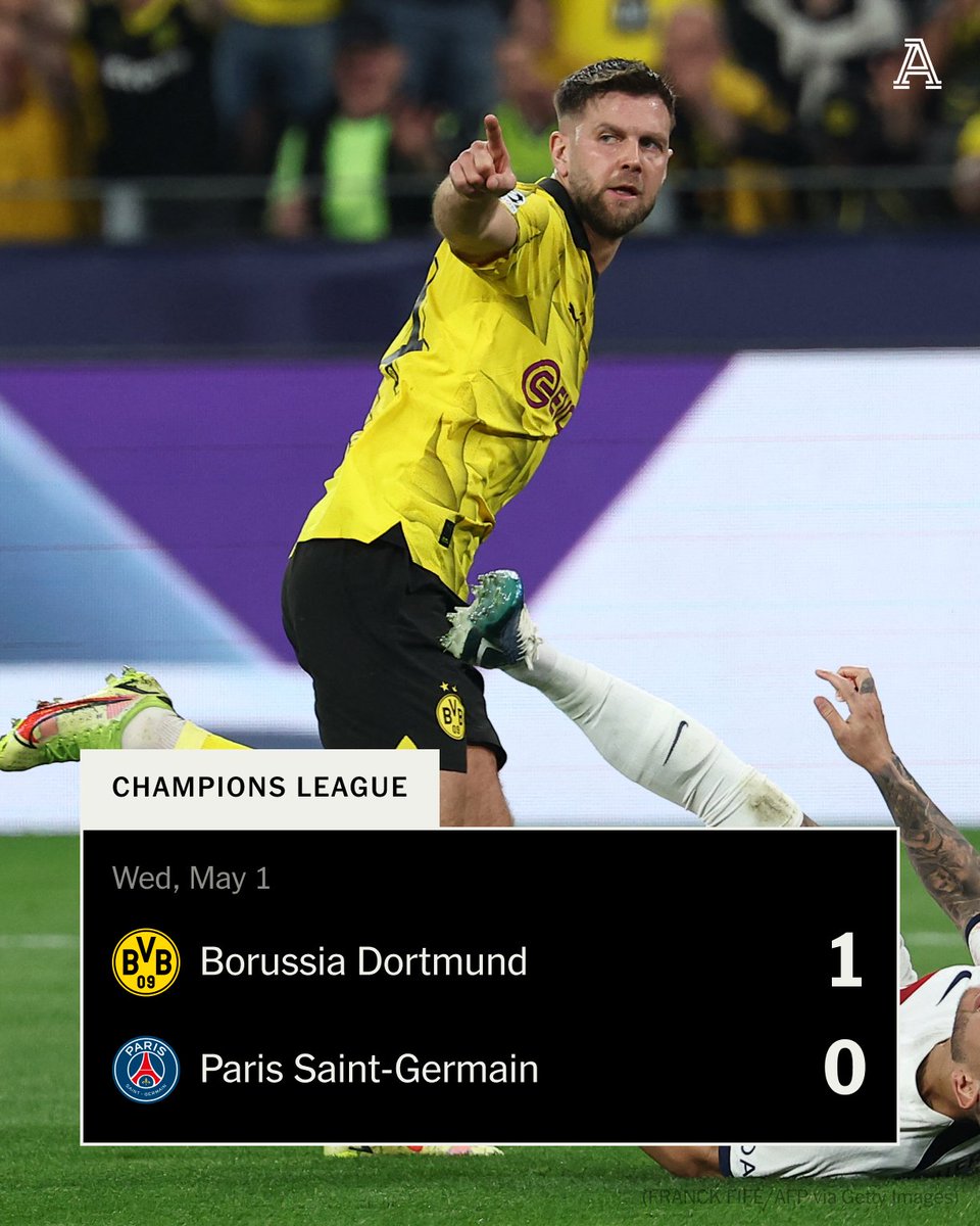 Advantage Dortmund. Edin Terzic's side will take a slender lead to Paris as Niclas Fullkrug's goal is the difference at Signal Iduna Park. All to play for in the second leg. #BVBPSG | #UCL