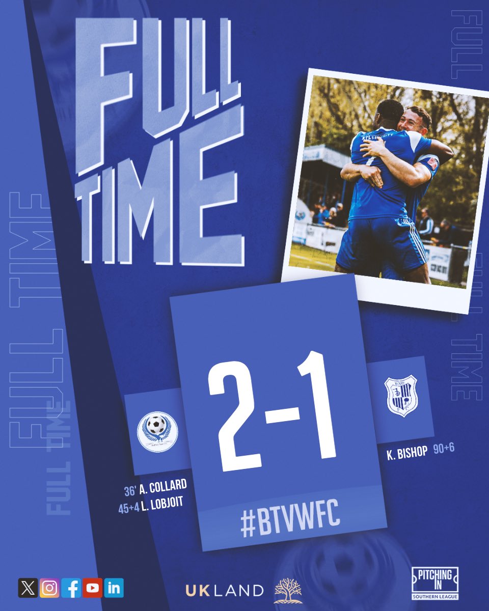 BedfordTown's tweet image. ⏱️ | FULL TIME

Your @SouthernLeague1 D1C Playoff finalists! 👏🏼 

#BTVWFC // #BeThe12th // #COYE