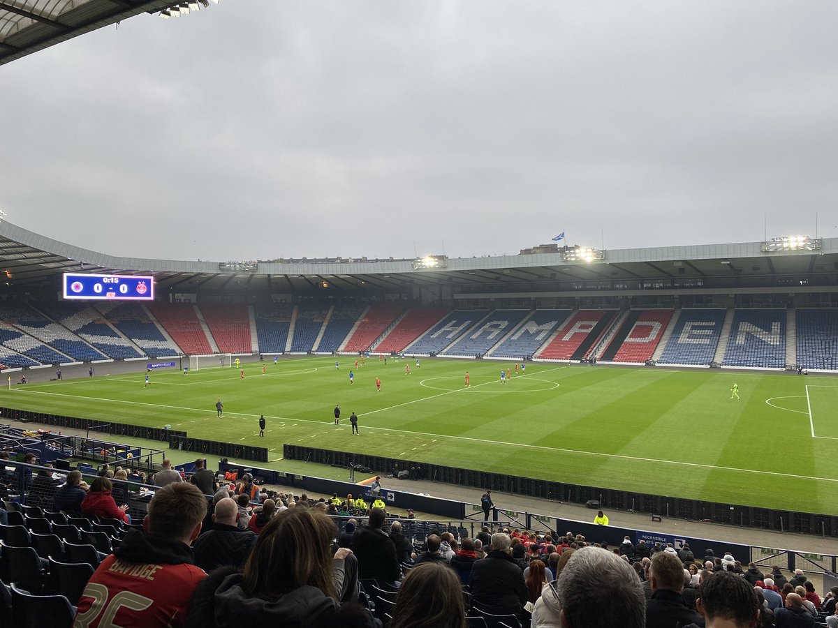 Another Hampden defeat... 😩 Thought the young lads did brilliantly and were totally unlucky. A rubbish deflection the difference. Some great football and a good performance the team can be proud of. Hopefully see a few in the first team over the next couple of years.