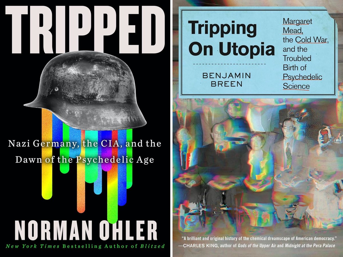 LSD: Scourge, salve, savior? Journalist Charles Graeber (au of @TheGoodNurseBK) takes on new books about the history of our relationship to psychedelics and other mind-bending substances, by @normanohler @ResObscura @GhoshAmitav and George Fisher books.substack.com/p/review-1-cha…