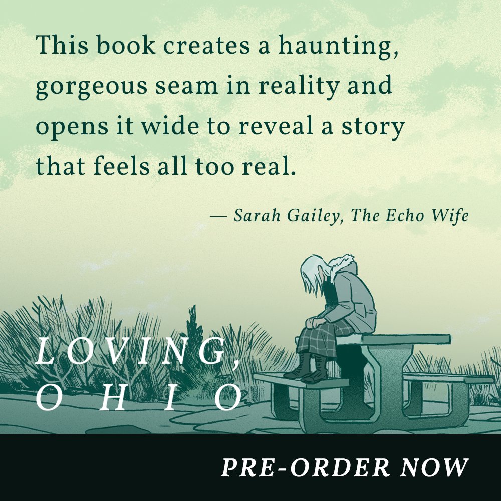 Today is my birthday and I'd love if you took the time to preorder my upcoming horror graphic novel, LOVING, OHIO. It's about a cult, growing up in the liminal midwest, and getting out of Ohio. If there is any day to preorder, it is today -- for my birthday. ✌️