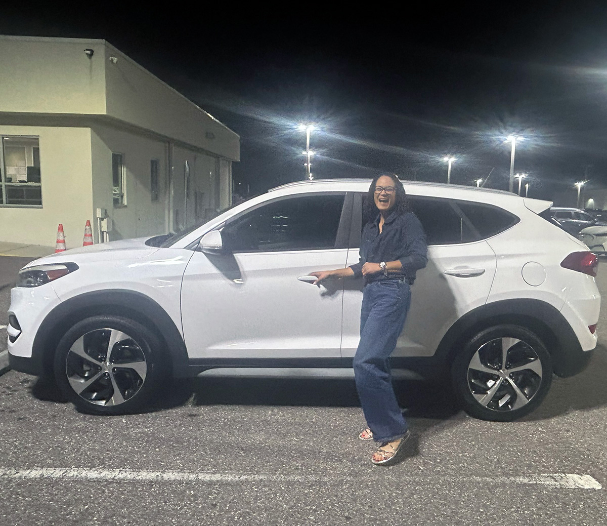 You should #EnjoyYourExperience when you get a #NewSUV at #LakelandAutomall like Natalia Collazo did when salesperson #FrankUria helped find the #HyundaiTucson with everything she really wanted! #Awesome & #ThankYou Natalia for choosing us - we're here for you! #GreatService