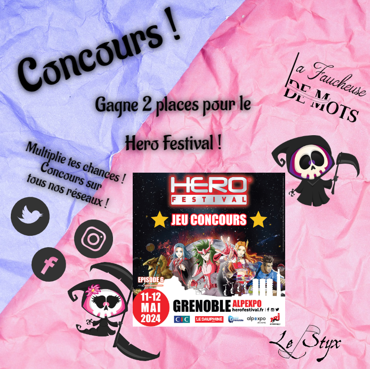 FaucheuseDe's tweet photo. #InvitationsSalon #JeuConcous #Rencontre #Convention
Oyé, oyé les âmes !
Hadès vous propose de gagner des invitations pour nous rejoindre au @HeroFestivalFR Grenoble !
Pour cela, c'est super simple : ⬇️ https://t.co/juXXfDvZLQ