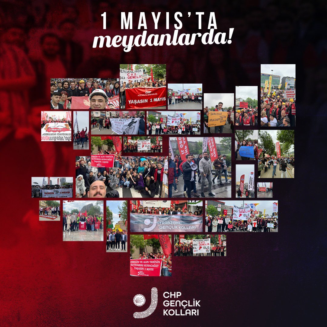 CHP Gençlik örgütleri, 1 Mayıs’ı ülkemizin tüm meydanlarında coşkuyla kutladı.