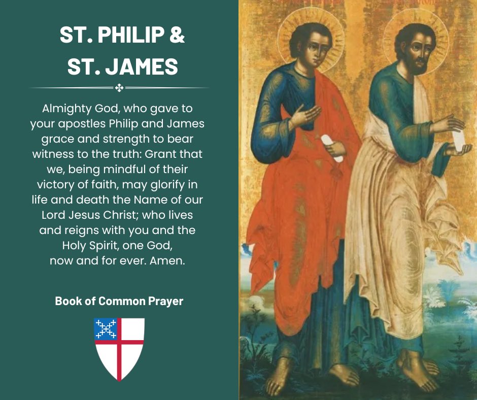 Happy Ss. Philip & James Day! 2️⃣ #pipandjim #apostles #episcopal #anglican #episcopalchurch #wayoflove